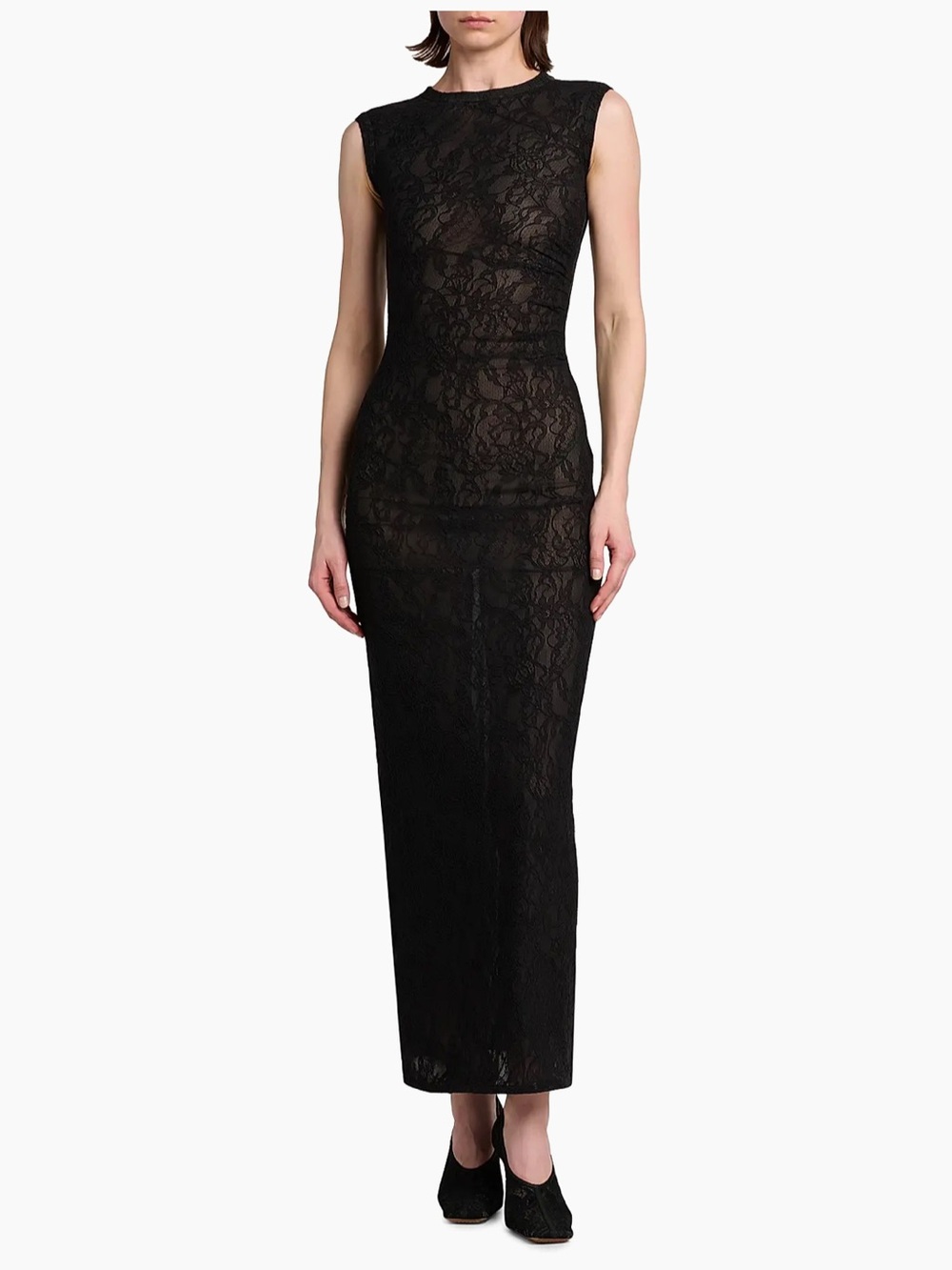 Stella McCartney Black Lace Maxi Dress - Picture 2 of 8